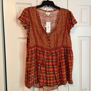 Beautiful Plaid Shirt/Tunic
